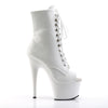 ADORE-1021 Plateau Stiefeletten - Weiß von Pleaser – Ansicht 5