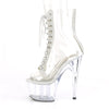 ADORE-1021C-2 Plateau Stiefeletten Silber/Transparent von Pleaser – Ansicht 3