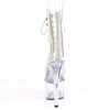 ADORE-1021C-2 Plateau Stiefeletten Silber/Transparent von Pleaser – Ansicht 4