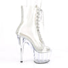 ADORE-1021C-2 Plateau Stiefeletten Silber/Transparent von Pleaser – Ansicht 5
