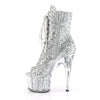 ADORE-1021G Plateau Stiefeletten - Silber von Pleaser – Ansicht 3