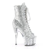 ADORE-1021G Plateau Stiefeletten - Silber von Pleaser – Ansicht 5