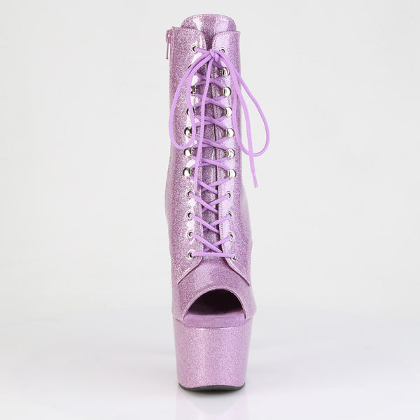 ADORE-1021GP Plateau Stiefeletten Lila/Violett von Pleaser – Ansicht 2