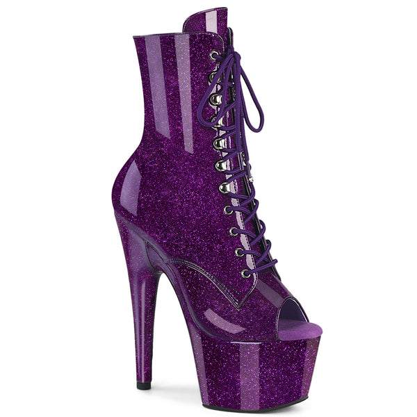 ADORE-1021GP Plateau Stiefeletten Violett von Pleaser