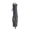 ADORE-1021MG Plateau Peeptoe Stiefeletten Lila Glitzer von Pleaser – Ansicht 4