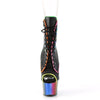 ADORE-1021RC-02 Plateau Stiefeletten - Regenbogen von Pleaser – Ansicht 2