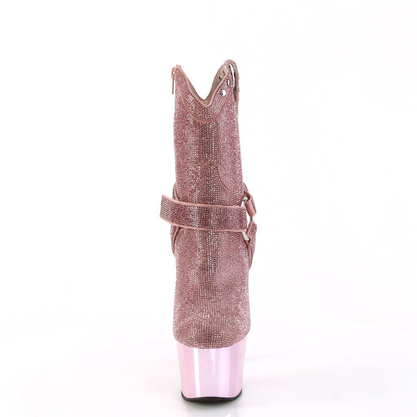 ADORE-1029CHRS Plateau Stiefeletten - Rosa von Pleaser – Ansicht 2