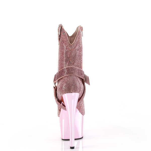 ADORE-1029CHRS Plateau Stiefeletten - Rosa von Pleaser – Ansicht 4