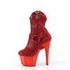 ADORE-1029CHRS Plateau Stiefeletten - Rot von Pleaser – Ansicht 3