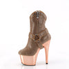 ADORE-1029CHRS Plateau Stiefeletten - Roségold von Pleaser – Ansicht 3