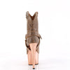 ADORE-1029CHRS Plateau Stiefeletten - Roségold von Pleaser – Ansicht 4