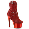 ADORE-1029CHRS Plateau Stiefeletten - Rot von Pleaser