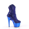 ADORE-1029CHRS Plateau Stiefeletten - Blau von Pleaser – Ansicht 5