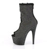 ADORE-1031 Plateau Stiefeletten - Schwarz mit Steinchen von Pleaser – Ansicht 3