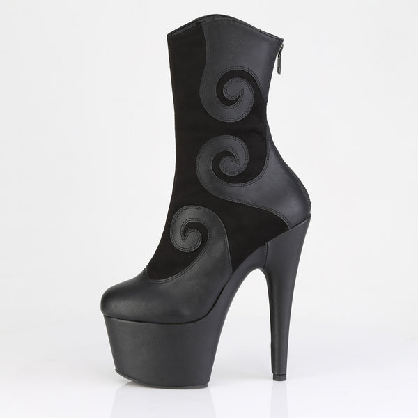 ADORE-1034 Plateau Stiefeletten Schwarz von Pleaser – Ansicht 4