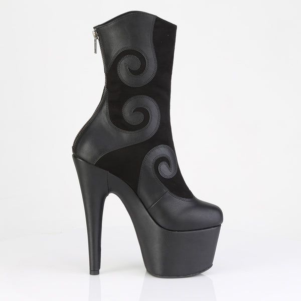 ADORE-1034 Plateau Stiefeletten Schwarz von Pleaser – Ansicht 6