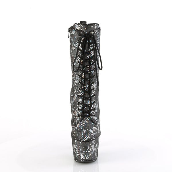 ADORE-1040SPF Plateau Stiefeletten Schwarz Mehrfarbig von Pleaser – Ansicht 2