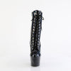 ADORE-1040WR-HG Plateau Stiefeletten - Schwarz Lack Regenbbogen von Pleaser – Ansicht 2