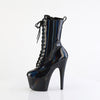 ADORE-1040WR-HG Plateau Stiefeletten - Schwarz Lack Regenbbogen von Pleaser – Ansicht 3