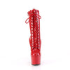 ADORE-1040WR-HG Plateau Stiefeletten - Rot Lack Schimmer von Pleaser – Ansicht 2