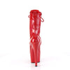 ADORE-1040WR-HG Plateau Stiefeletten - Rot Lack Schimmer von Pleaser – Ansicht 4