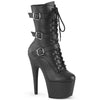 ADORE-1043 Plateau Stiefeletten Schwarz Matt von Pleaser