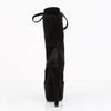 ADORE-1045VEL Plateau Stiefeletten - Schwarz Velour von Pleaser – Ansicht 4
