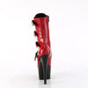 ADORE-1046TT Plateau Stiefeletten Schwarz/Rot von Pleaser – Ansicht 4