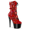 ADORE-1046TT Plateau Stiefeletten Schwarz/Rot von Pleaser