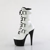 ADORE-1046TT Plateau Stiefeletten Weiß/Schwarz von Pleaser – Ansicht 3