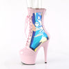 ADORE-1047 - Plateau Stiefeletten - Rosa/Mehrfarbig von Pleaser – Ansicht 3