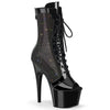 ADORE-1048RSNT Plateau Stiefelette Schwarz von Pleaser