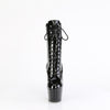 ADORE-1049WR Plateau Stiefeletten - Schwarz Lack von Pleaser – Ansicht 2