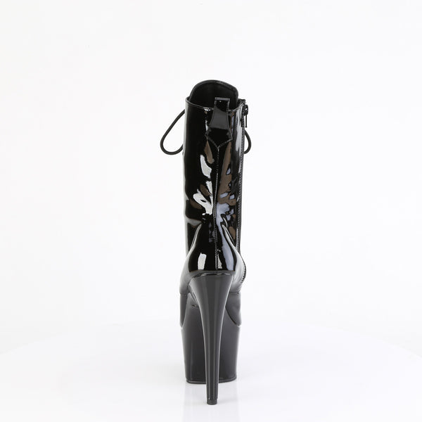 ADORE-1049WR Plateau Stiefeletten - Schwarz Lack von Pleaser – Ansicht 4