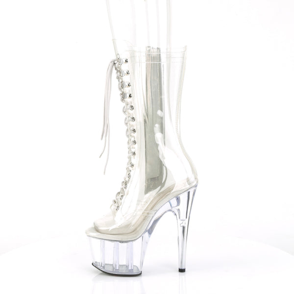 ADORE-1050C Plateau Stiefel - Transparent von Pleaser – Ansicht 3