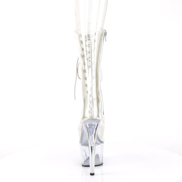 ADORE-1050C Plateau Stiefel - Transparent von Pleaser – Ansicht 4