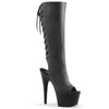 ADORE-2018 Plateau Stiefel Schwarz von Pleaser