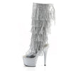 ADORE-2024RSF Plateau Stiefeletten Silber von Pleaser – Ansicht 3