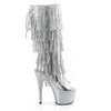 ADORE-2024RSF Plateau Stiefeletten Silber von Pleaser – Ansicht 5
