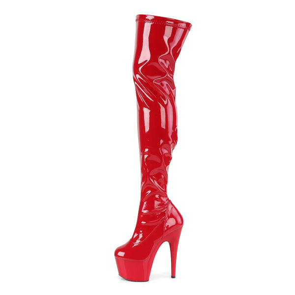 ADORE-3000 Stiefel Rot | Pleaser