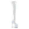 ADORE-3000 Plateau Overknee Stiefel Weiss von Pleaser – Ansicht 5