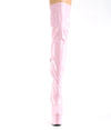 ADORE-3000HWR Plateau Overknee Stiefel Baby Pink/Hologramm | Pleaser SALE