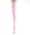 ADORE-3000HWR Plateau Overknee Stiefel Baby Pink/Hologramm | Pleaser SALE