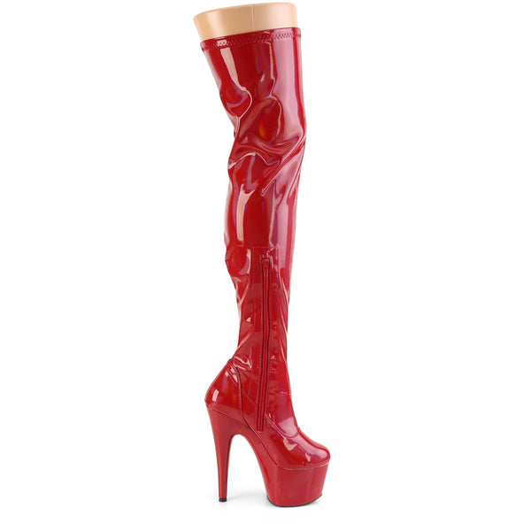 ADORE-3000HWR Stiefel Rot von Pleaser – Ansicht 5