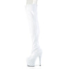 ADORE-3000HWR Plateau Overknee Stiefel - Weiß von Pleaser – Ansicht 3