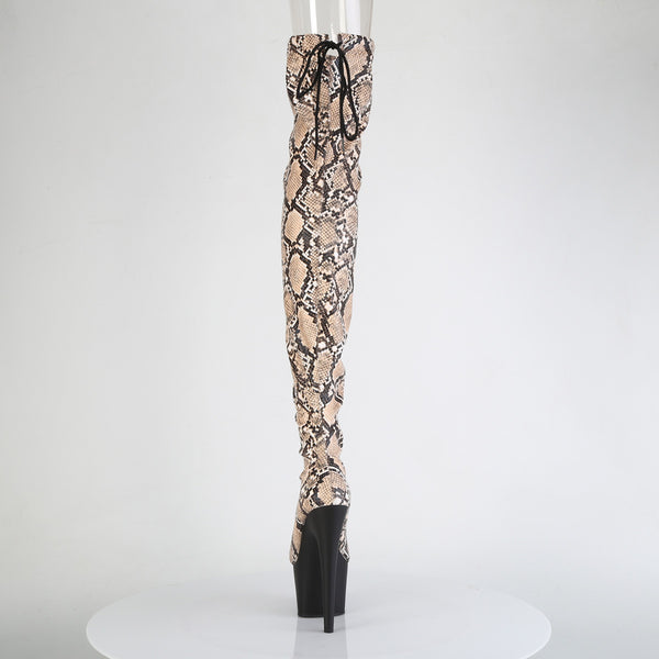 ADORE-3008SP-BT - Plateau Overknee Stiefel - Snake | Pleaser