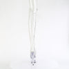 ADORE-3019C - Plateau Overknee Stiefel Peeptoe - Transparent von Pleaser – Ansicht 4
