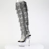 ADORE-3019C-RSF Plateau Overknee Stiefel Schwarz Transparent von Pleaser – Ansicht 3