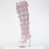 ADORE-3019C-RSF Overknee Stiefel Plateau Rosa von Pleaser – Ansicht 3