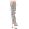 ADORE-3019C-RSF Plateau Overknee Stiefel Mehrfarbig von Pleaser